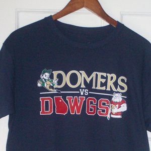 MEN'S  MED. NOTRE DAME T-SHIRT "HERE COMES THE IRISH "DOMERS V GEORGIA BULLDOGS